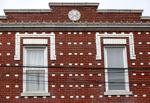 Fancy brickwork on old buildings, the Hill