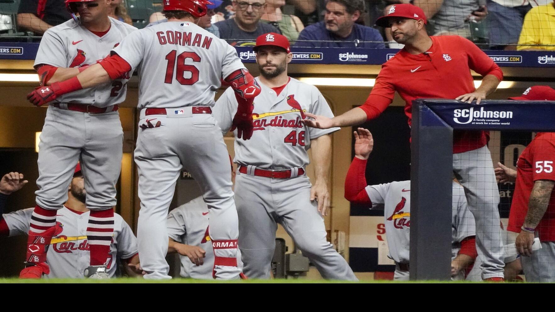 Cardinals Quick Hits: Gorman has a blast, launches Cardinals, Flaherty past Brewers