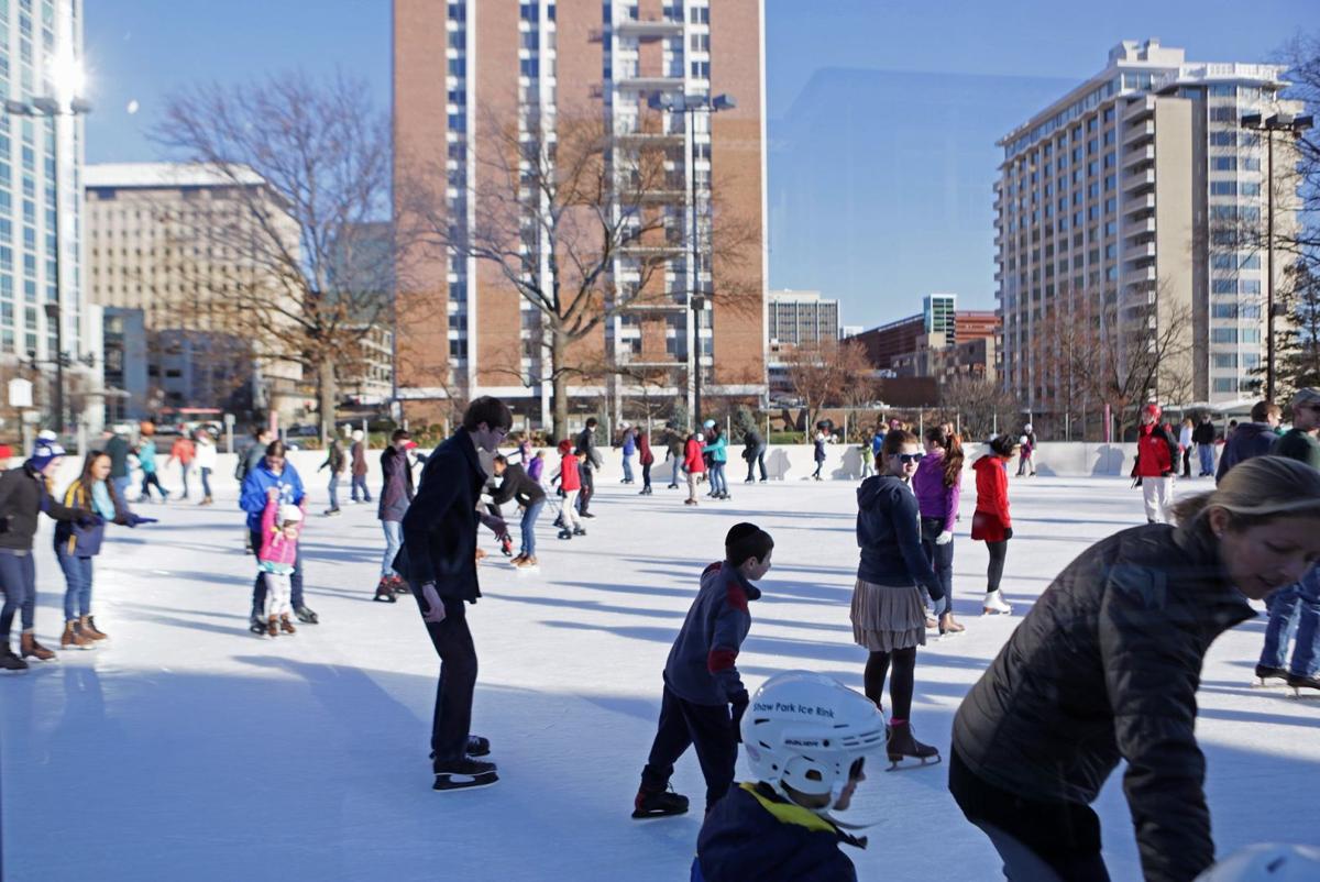 Skaters hit the ice at Shaw Park Ice Rink Multimedia