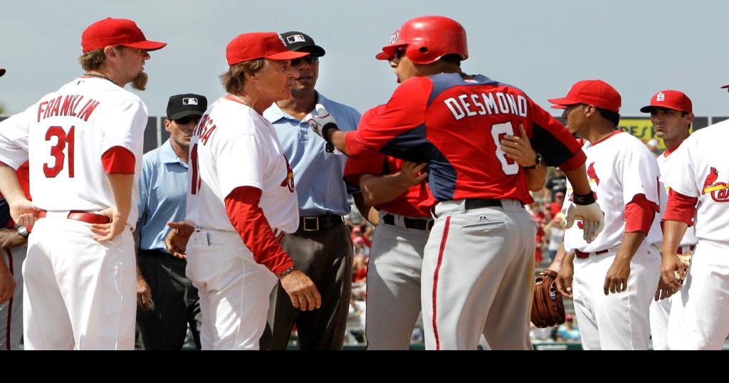 Benches clear after Cardinals' Yadier Molina charges at Diamondbacks  manager - The Washington Post