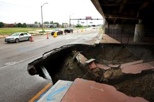 I-44 will remain closed 'through at least next weekend' because of large sinkhole