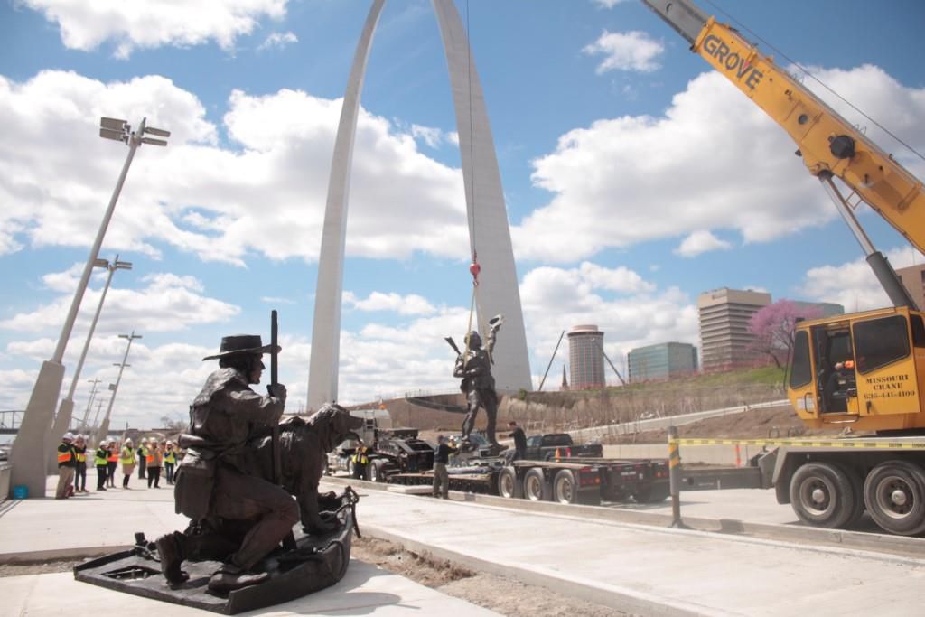 Renovated Lewis & Clark statue back on St. Louis riverfront Joe's St