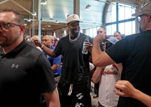 MLB Home Run Derby champ Jordan Walker greets fans at Schnucks