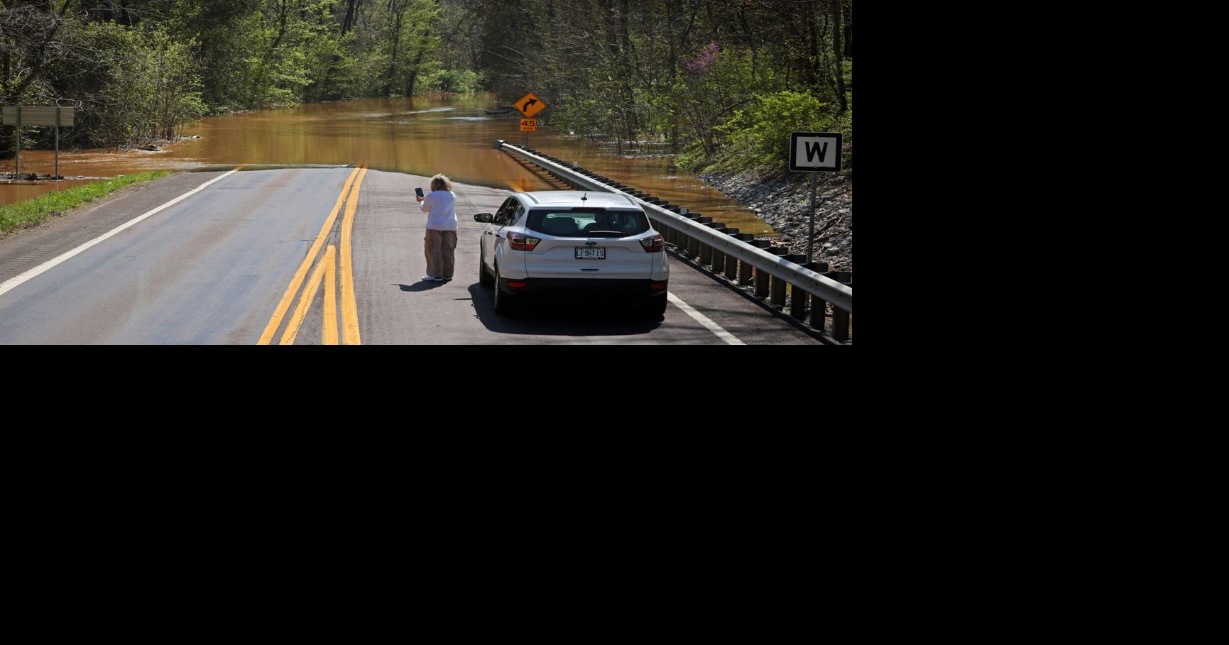 Low-lying roads close near rising Meramec River, other areas