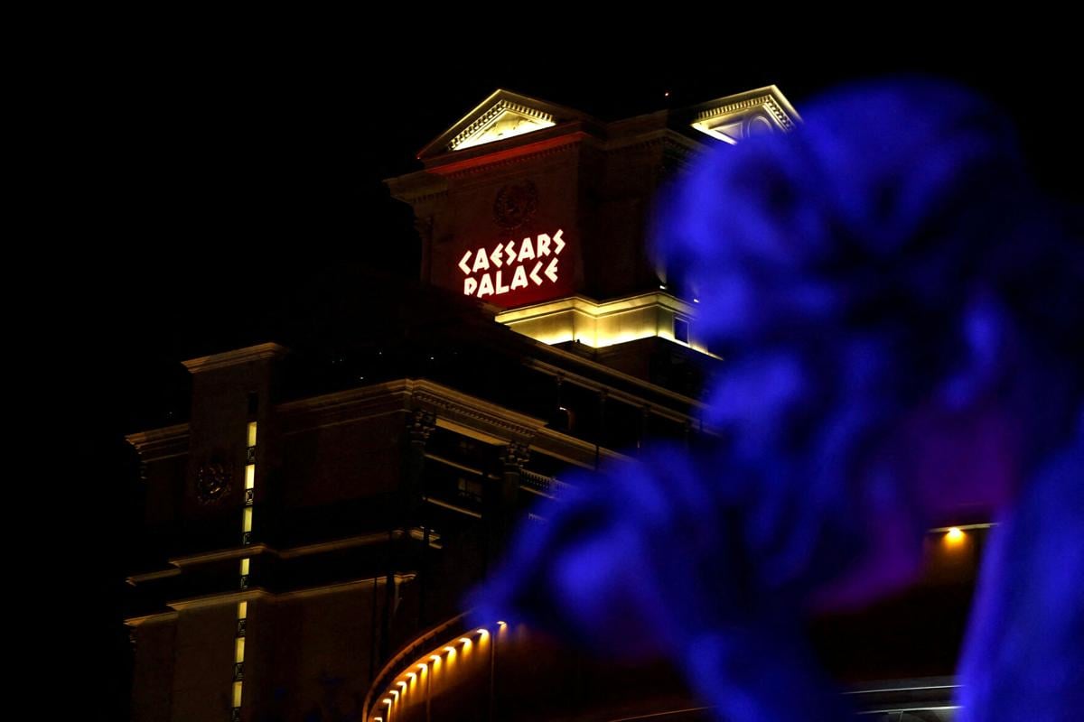 FILE PHOTO: Caesars Palace Las Vegas Hotel and Casino is seen on the Las Vegas Strip in Las Vegas, Nevada, U.S. February 26, 2018. Picture taken February 26, 2018. REUTERS/Darrin Zammit Lupi/File Photo