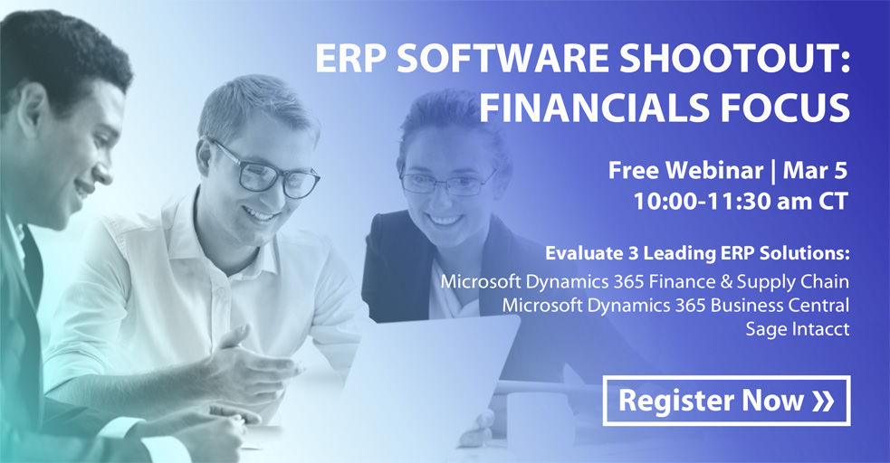 ERP Software Shootout: Financials Focus