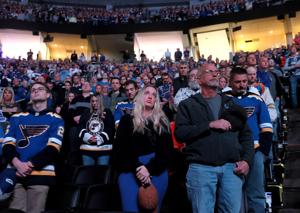 Blues hold moment of silence for St. Louis school shooting victims