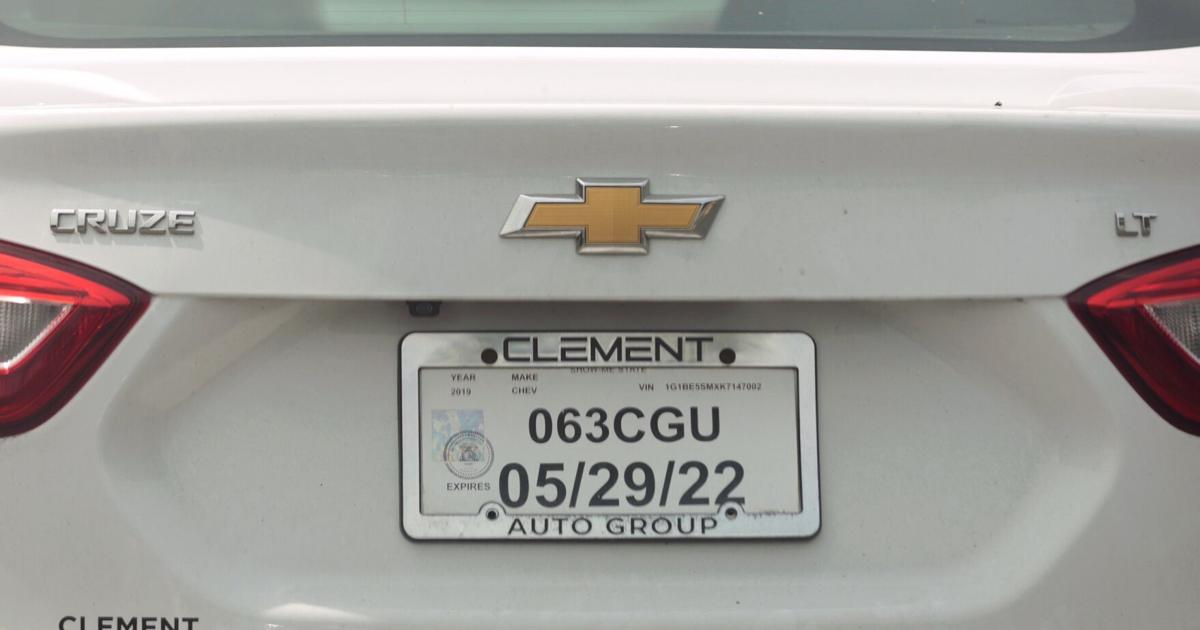 Expired Missouri temporary tags
