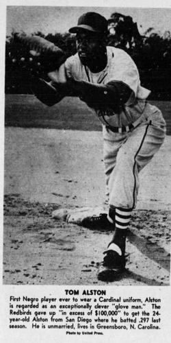 St. Louis Cardinals on X: Tom Alston became the 1st black