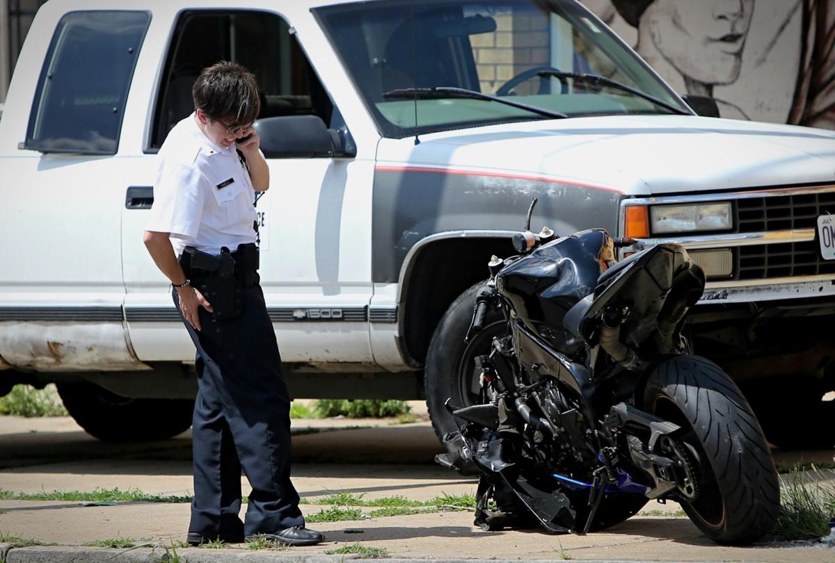 Motorcycle accident involving off-duty police officer