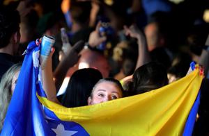 Bosnian soccer fans gather in St. Louis to watch World Cup match with United States
