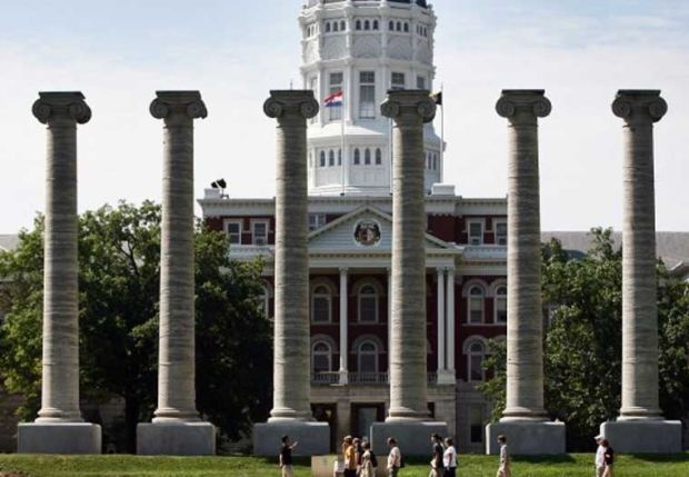 Columns at University of Missouri campus