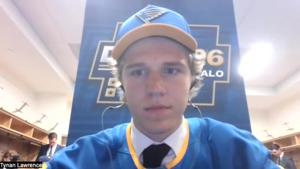 Full video: Blues No. 11 draft pick Tynan Lawrence reacts after first round