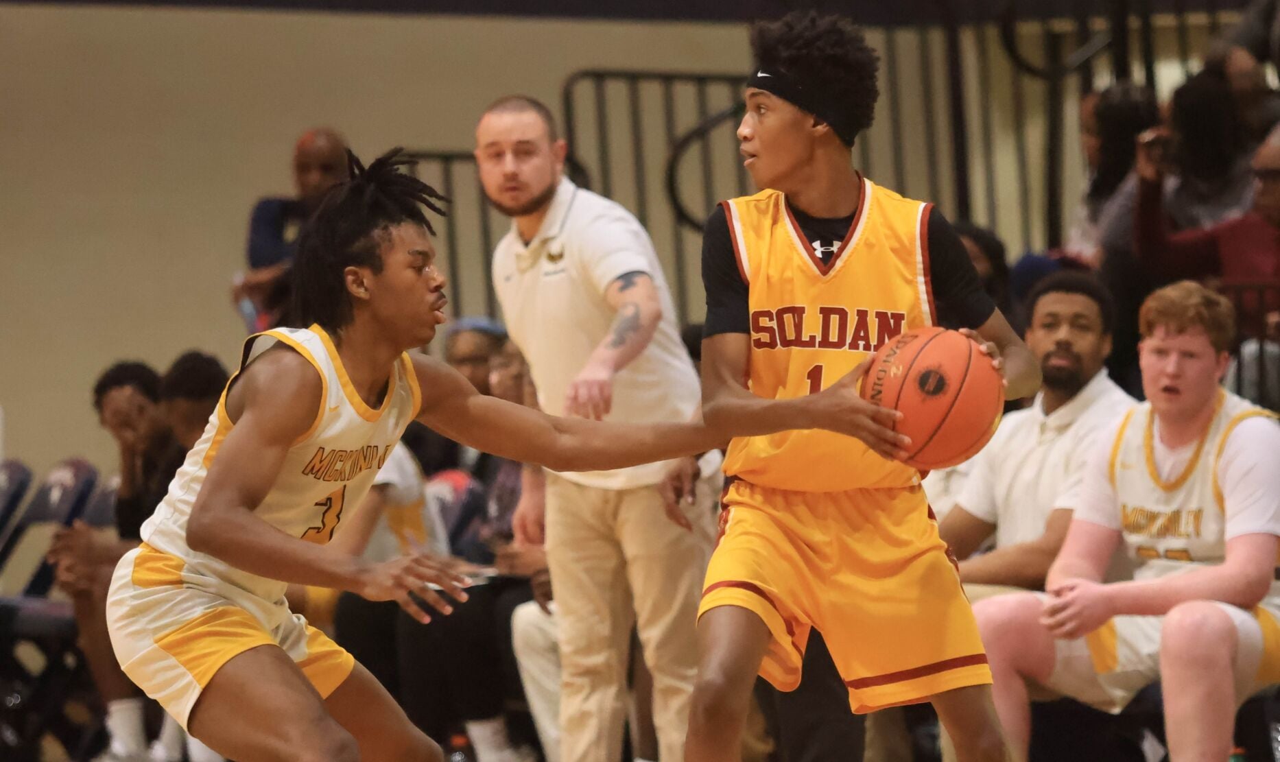 stltoday.com - Warren Mayes | Special to the Post-Dispatch - Miller Career, Soldan advance to Class 3 District 4 boys basketball title game