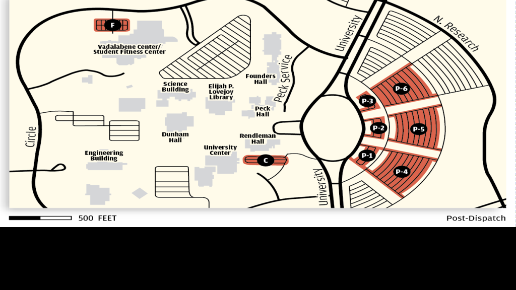 Map Siue Parking Lots Project Local Business Stltoday Com