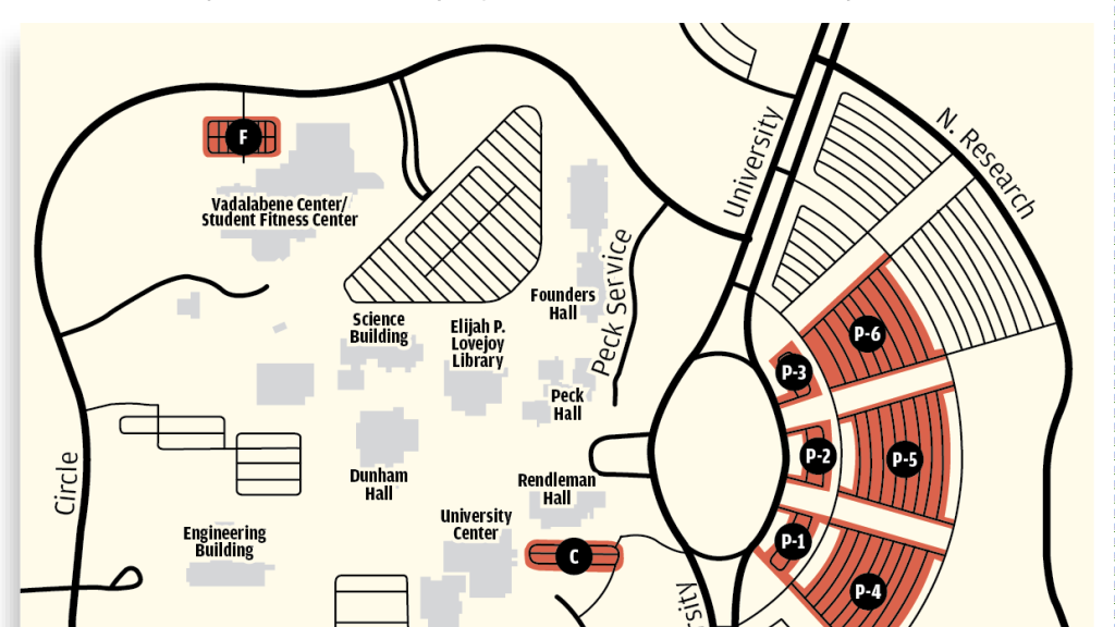 Map Siue Parking Lots Project Local Business Stltoday Com