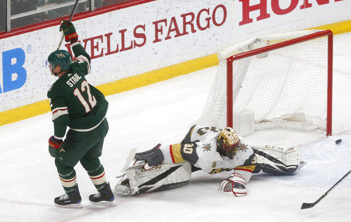 Staal scores twice as Wild top Golden Knights 5-2