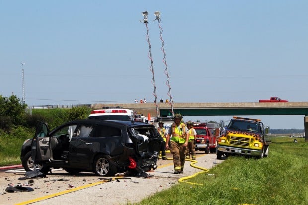 Fiery Crash Closes I-64 Near New Baden