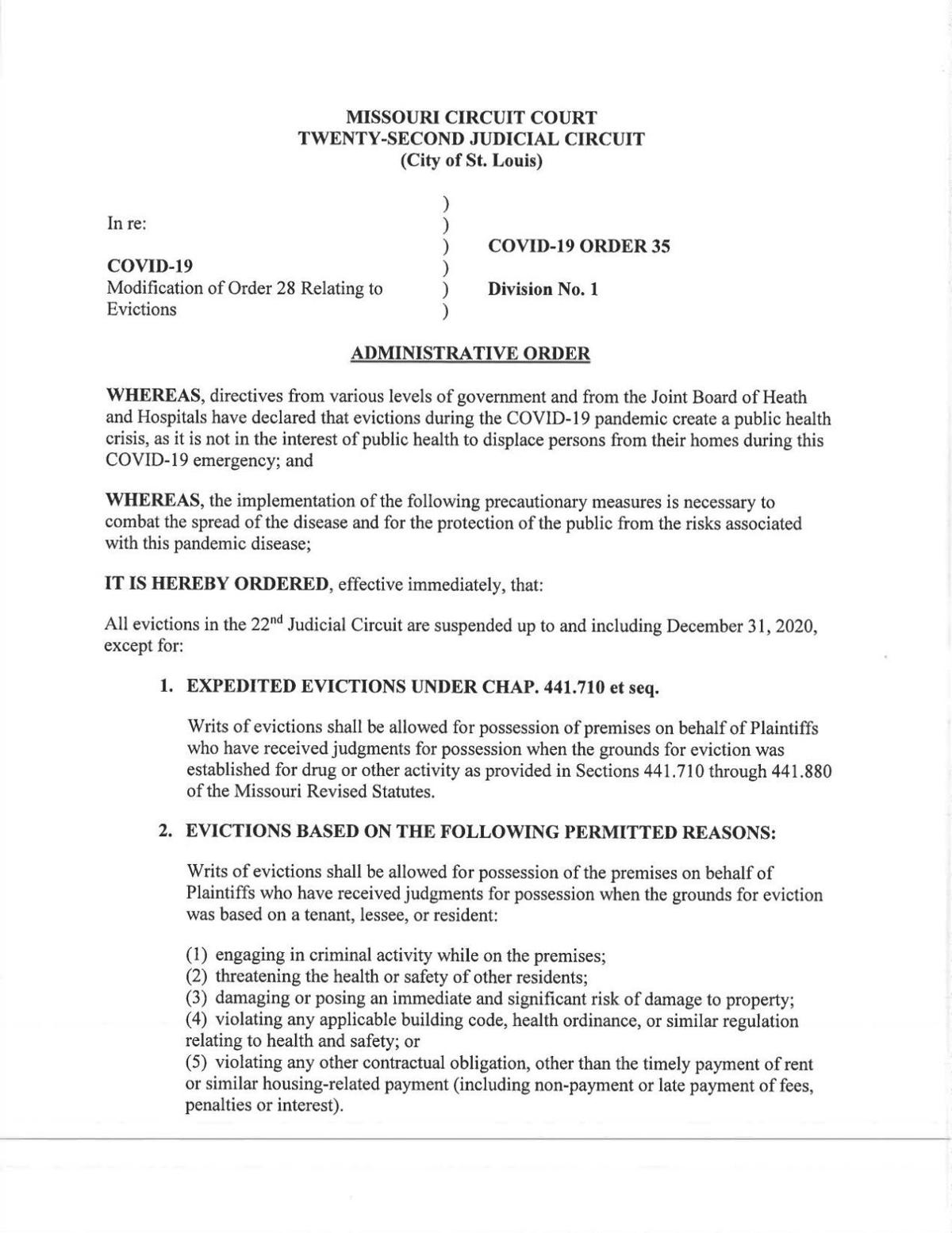 evictions suspended in st louis until 2021 metro stltoday com
