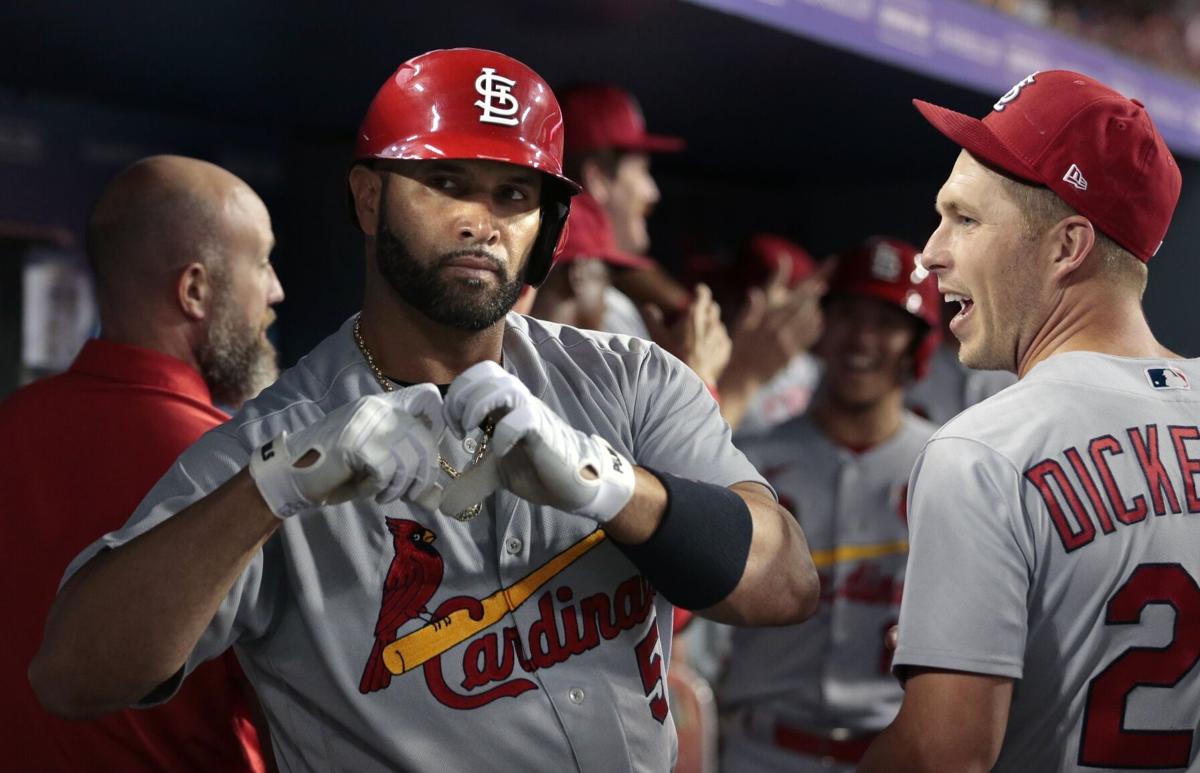Cardinals throw a bash as Albert Pujols' Nos. 699 and 700 lead powerful  romp of Dodgers