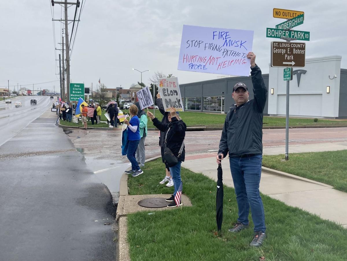 Tesla protest in South 51 County