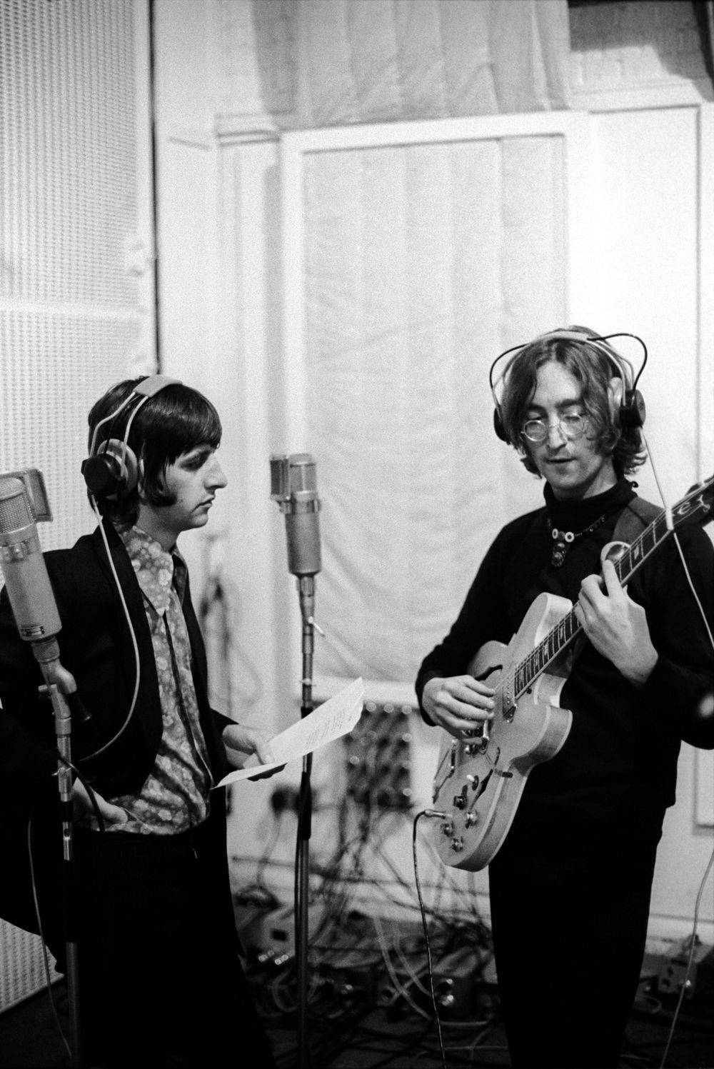 The Beatles recording session