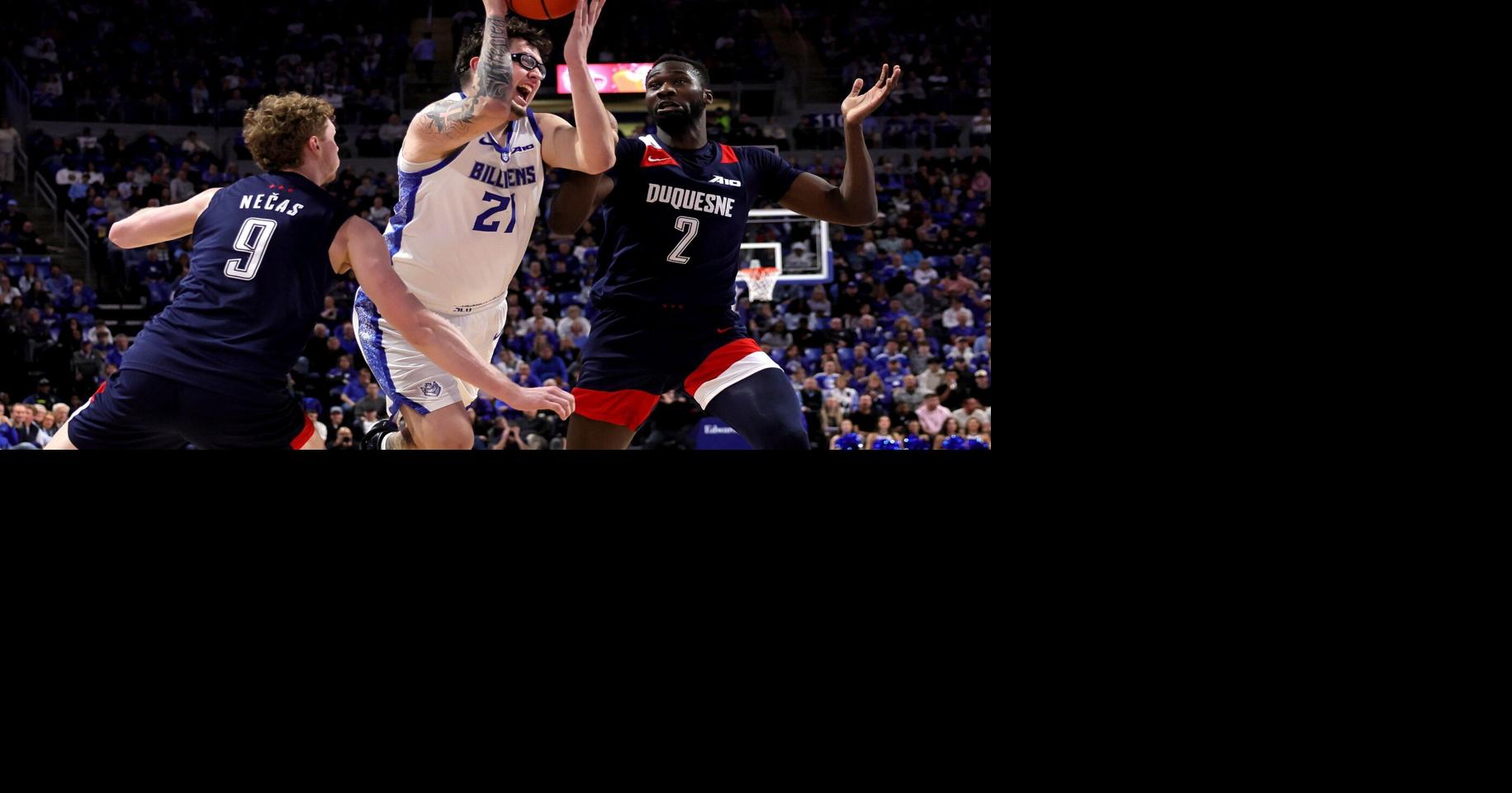 SLU closes in on Atlantic 10 title with win over Duquesne as Robbie Avila ...