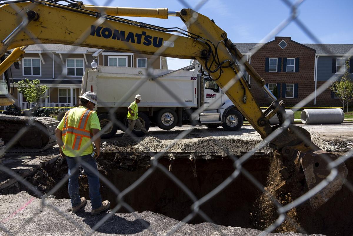 Repairs begin on two sinkholes in 51