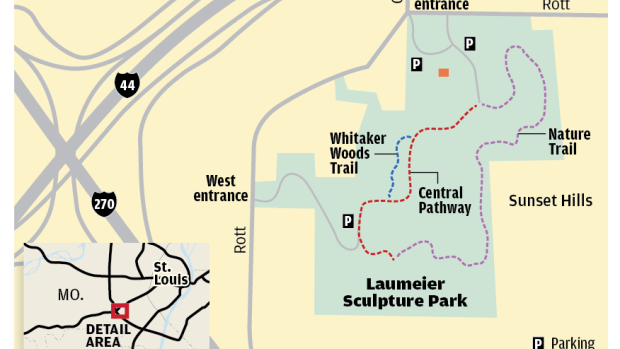 laumeier sculpture park map Laumeier Sculpture Park Trails Health Stltoday Com laumeier sculpture park map