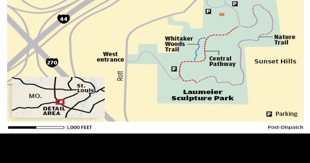 Laumeier Sculpture Park Map Laumeier Sculpture Park Trails Map | Media | Stltoday.com