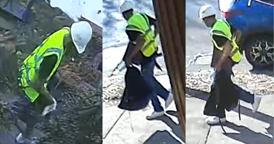 Police searched the home of Keith Lamon Brown late Tuesday night and discovered items belonging to two prior robbery victims, as well as a neon construction vest.