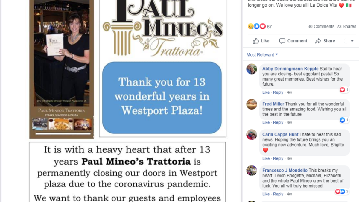 Paul Mineo S Trattoria Permanently Closes Updated Off The Menu Stltoday Com