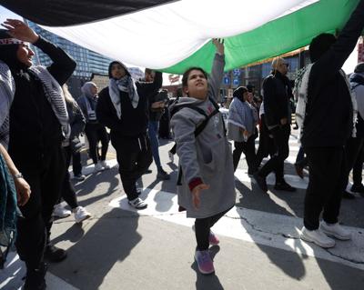 Supporters of Palestine rally for day of action in 51