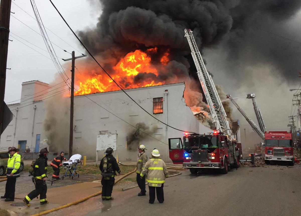 St. Louis firefighters battle a 5-alarm blaze