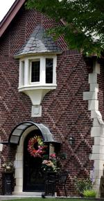 Fancy brickwork on old buildings