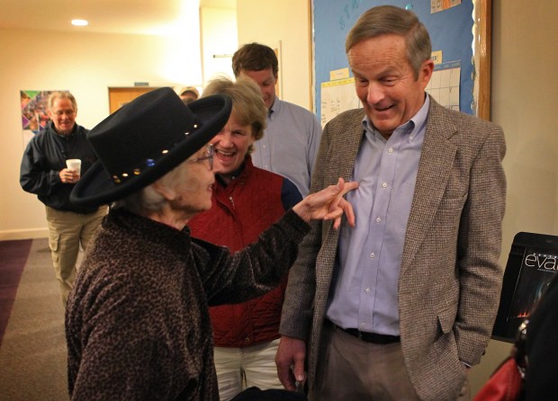 Politicians out at early voting places