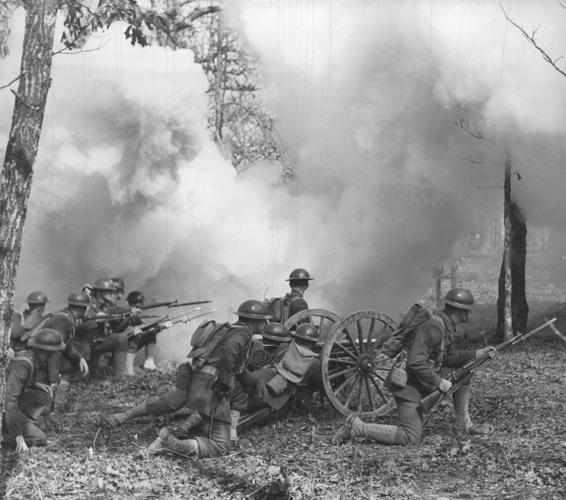Training for World War II with World War I weapons