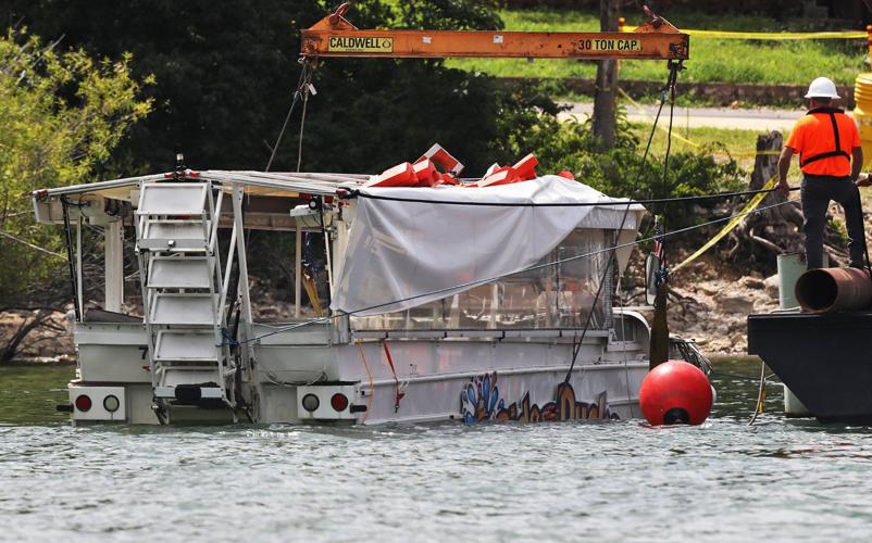 Duck Boat recovered from the bottom of Table Rock Lake
