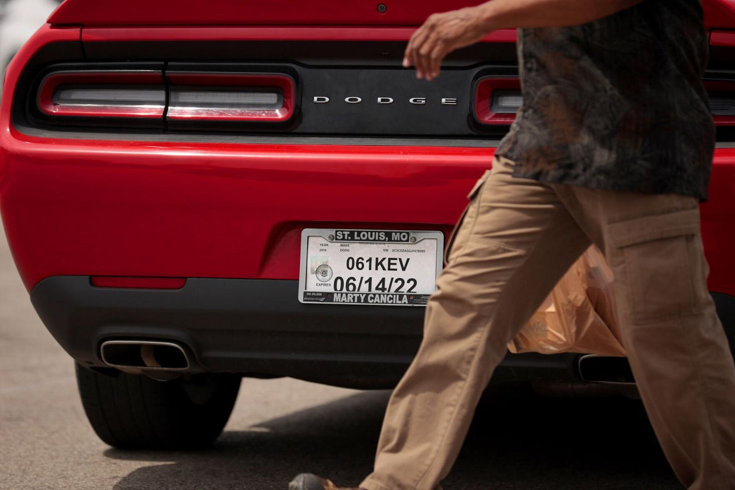 Expired Missouri temporary tags