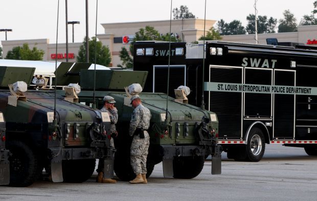 Ferguson security steps up to National Guard