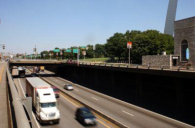 I-70 depressed lanes