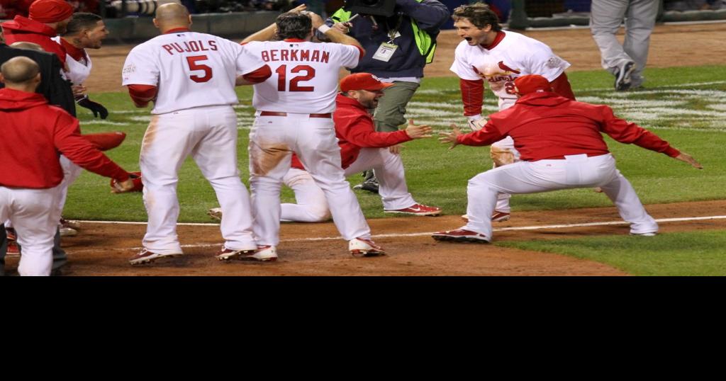 Lance Berkman after striking out during game 2 of the World Series