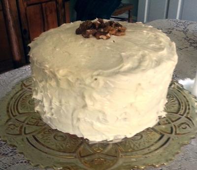 Black Walnut Cake prepared by Charlotte Fry