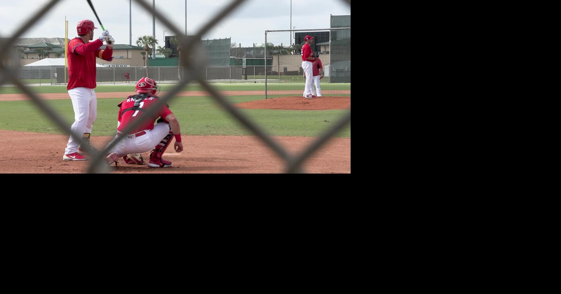 Scenes from Cardinals pitchers and catchers spring training workouts in