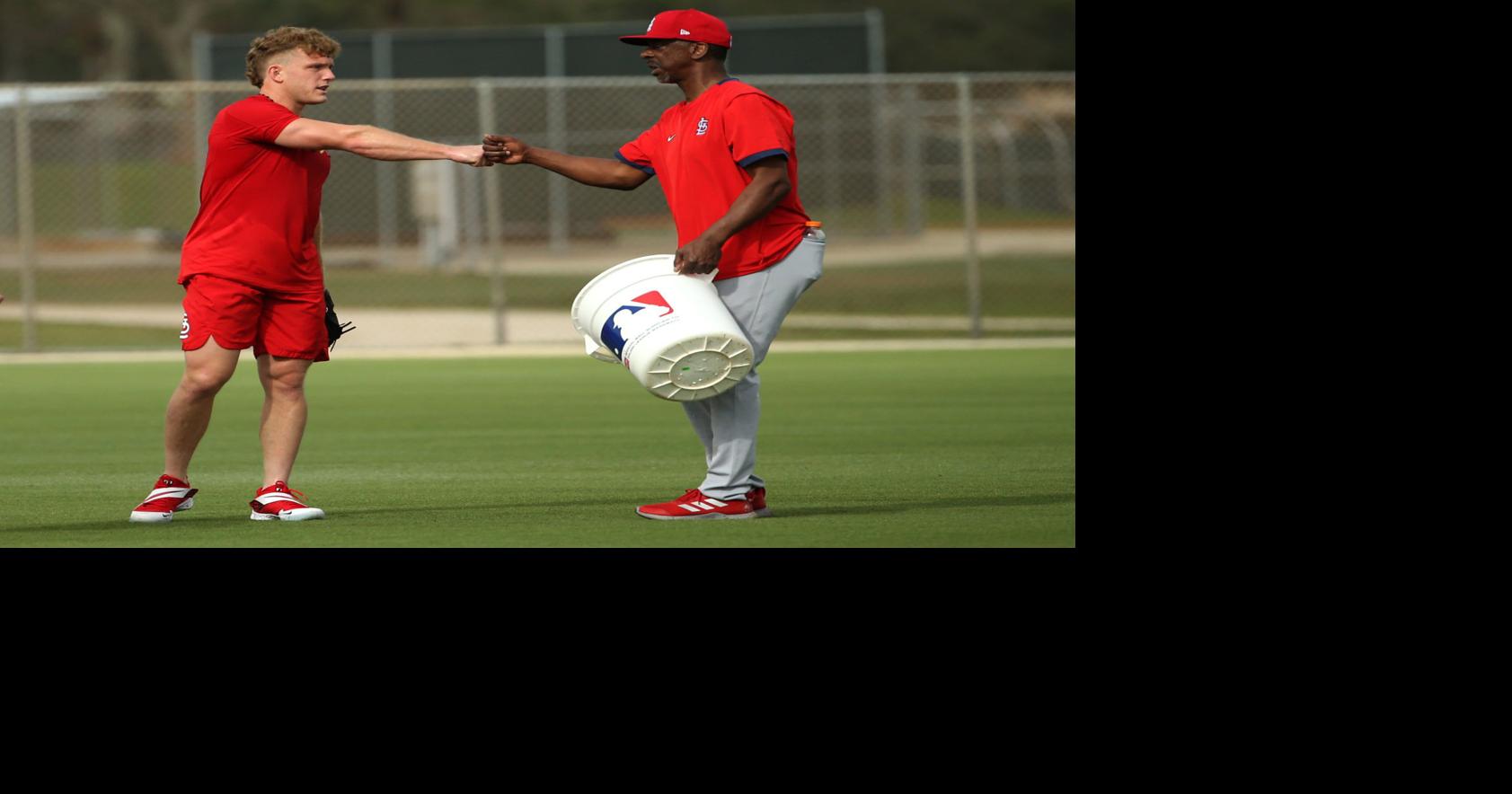 Willie McGee  boxing? It's part of his training routine during spring  break