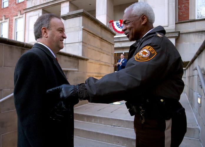 County swears in its officers