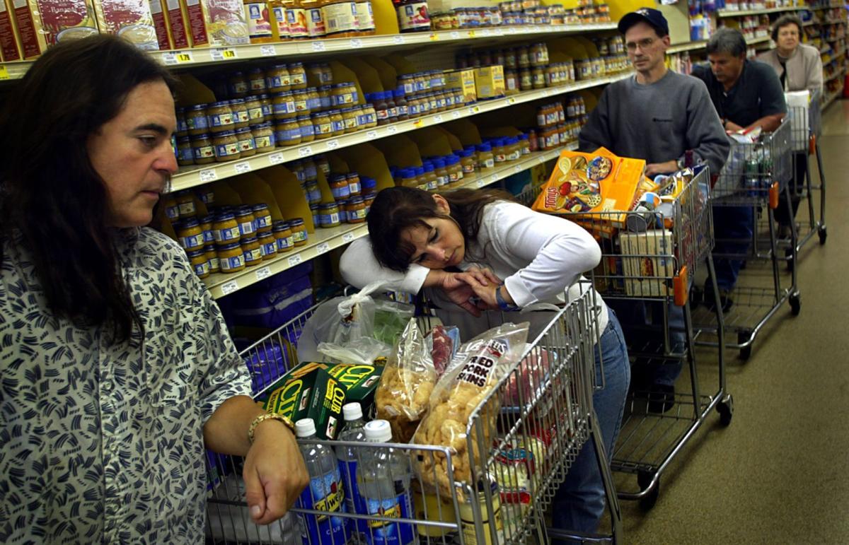 Image result for crowds at the supermarket