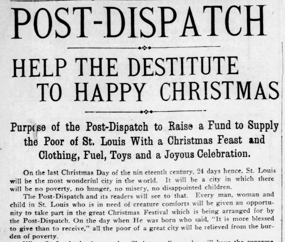 For more than a century, Post-Dispatch readers have kept on giving during the holidays | Metro ...