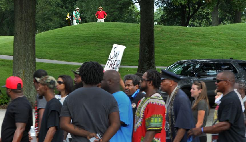 Brown family holds 'justice walk' as second anniversary of Michael Brown approaches