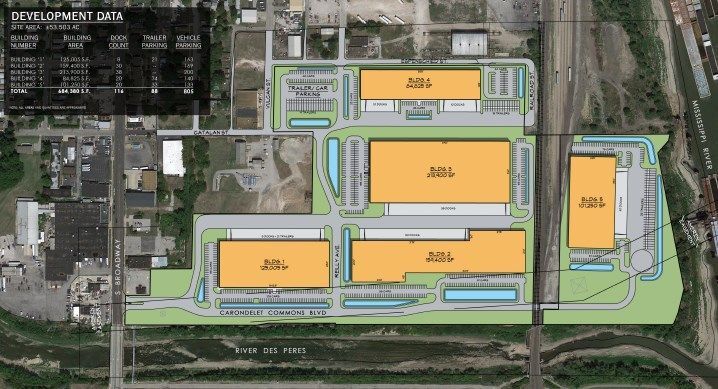 Site plan of River City Business Park